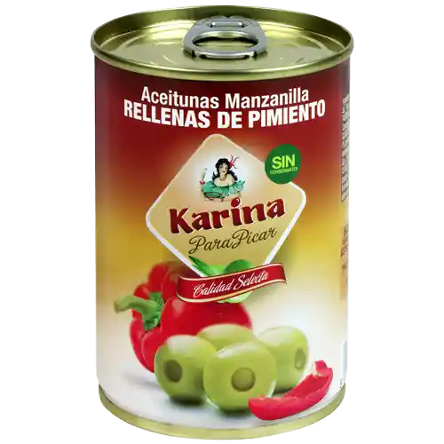 Aceitunas Verdes Rellenas De Pimiento