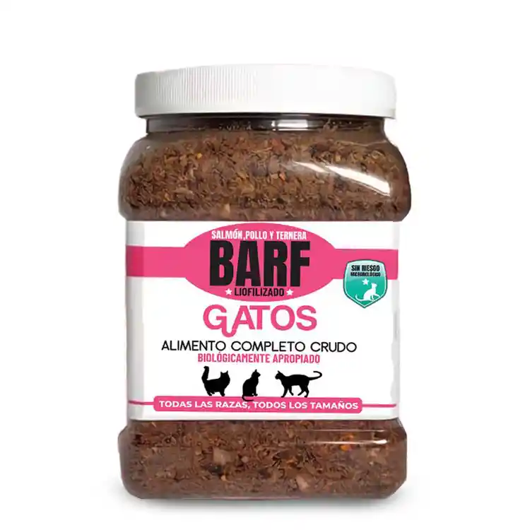 Barf Gatos 500 Gr Salmon Pollo Y Ternera Barf Cat Dieta Para Gatos