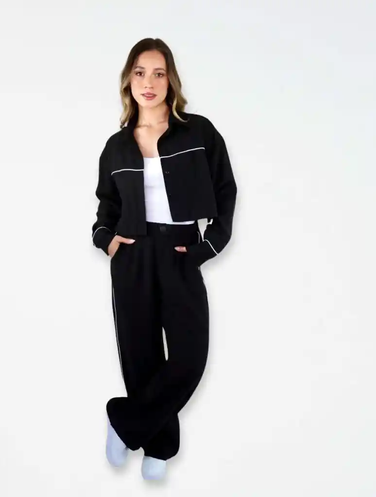 Set Para Mujer Pantalón Y Blusa The Dolce Negro S/m