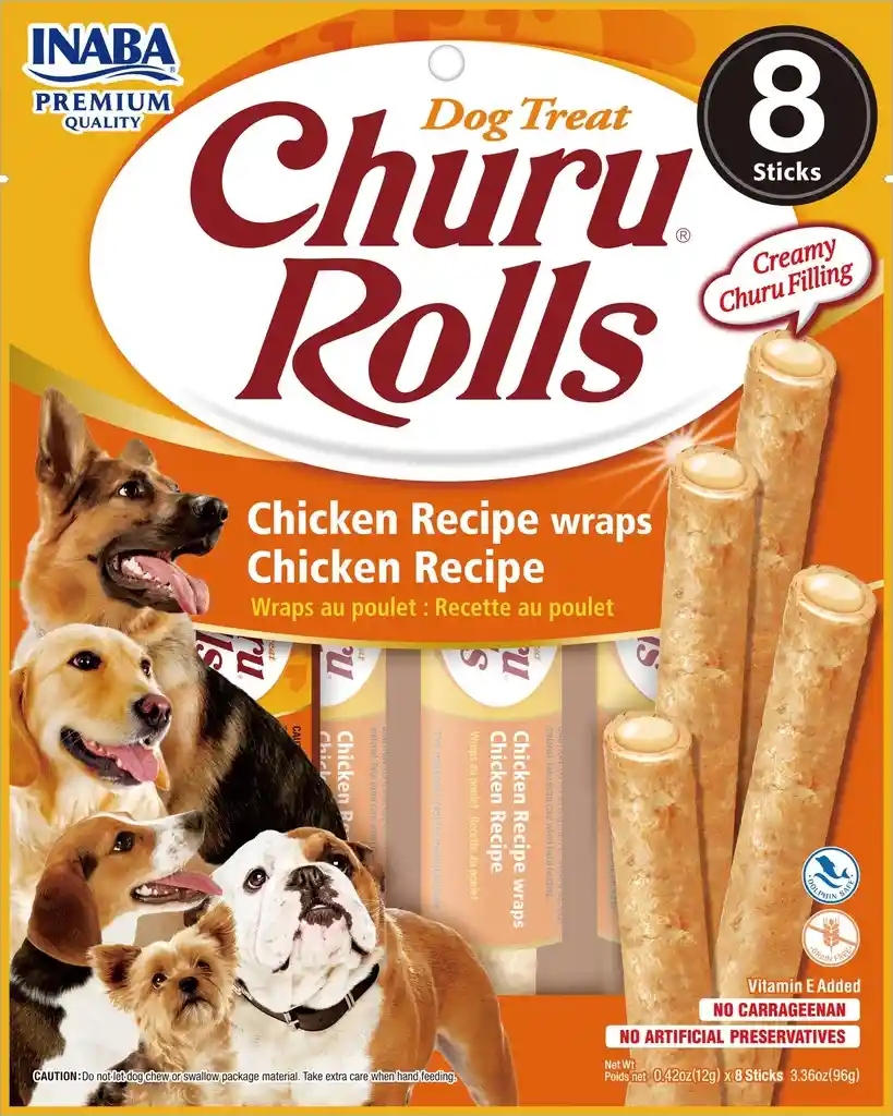 Churu Rolls Snack Para Perro 8 Piezas De Pollo