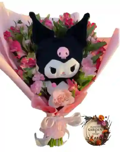 Ramo De Astromelias Kuromi Para Mi Princesa