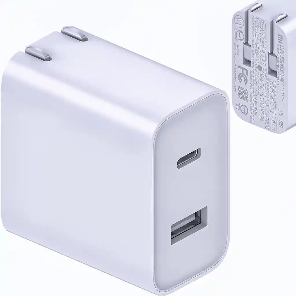 Cargador Xiaomi Fast Charger 33w Tipo C + A Carga Rápida