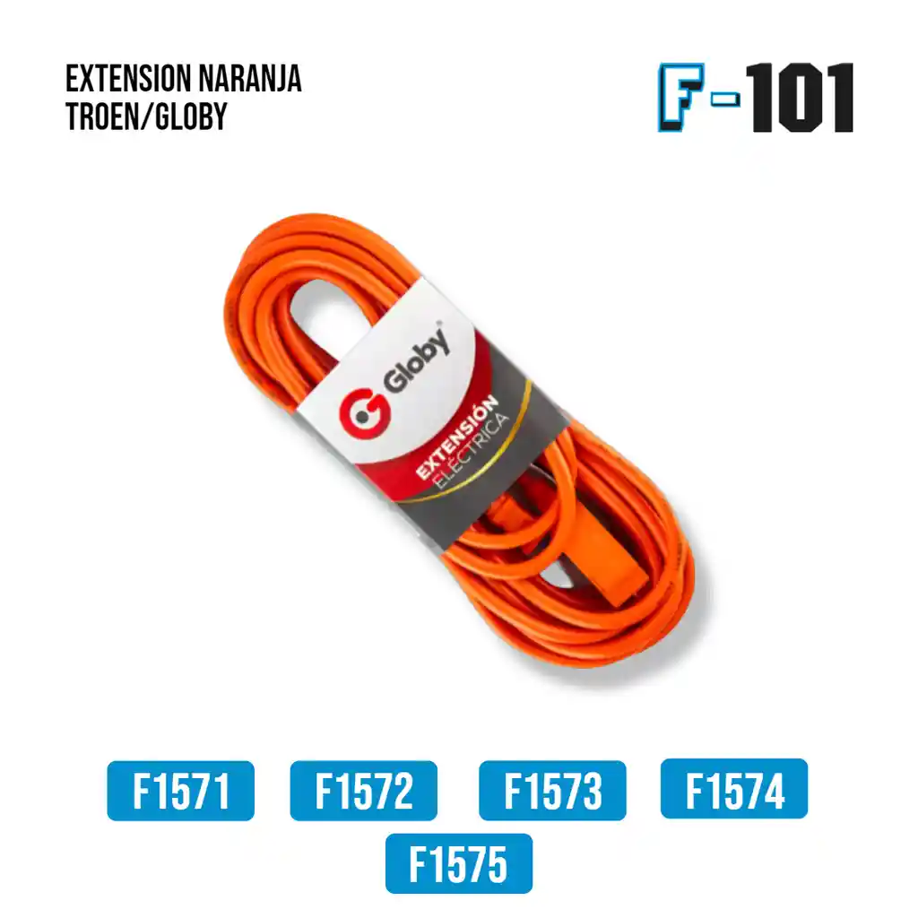 Extension Naranja Globy 5mt