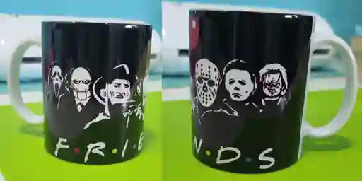 Mug Tematica Halloween Friends Villanos