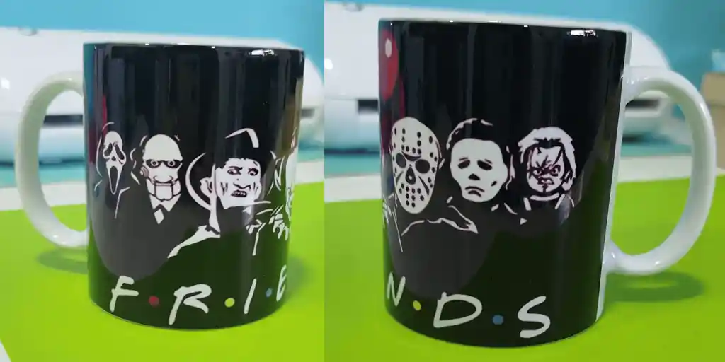 Mug Tematica Halloween Friends Villanos