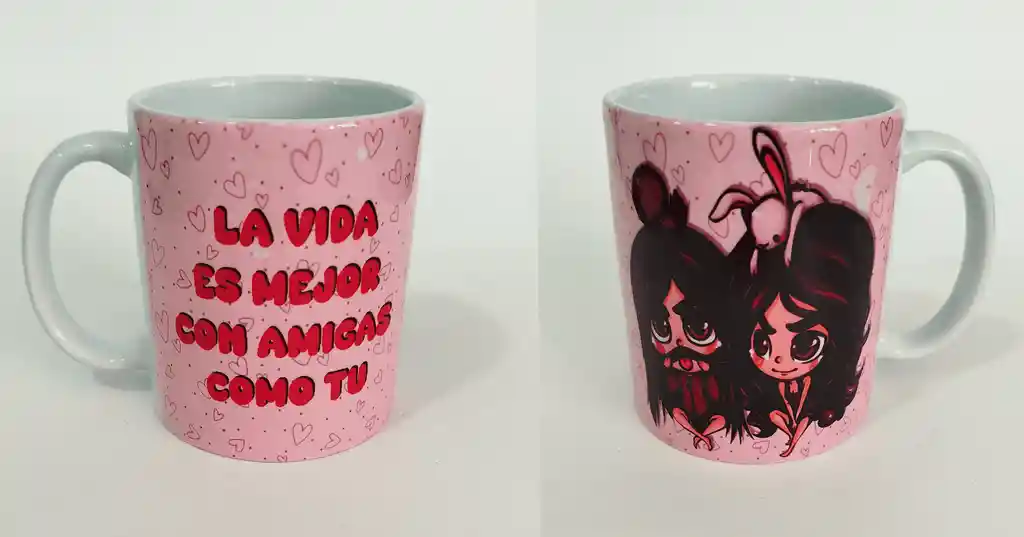 Mug Tematica Amor Y Amistad- Amigas