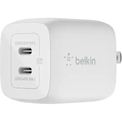 Cargador Pared Belkin Wch011dqwh Usb-c 45w Color Blanco