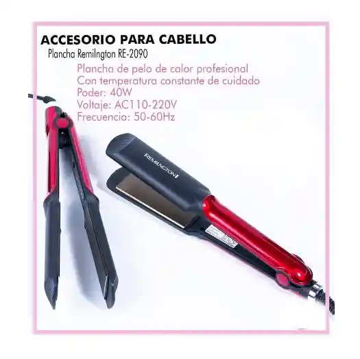 Plancha De Cabello Re-2090: Diseño Moderno Y Potente