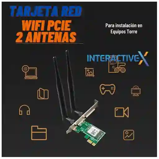 Tarjeta De Red Wifi 2 Antenas Tenda / Tenda W322e/ Wifi 2 Antenas Pc