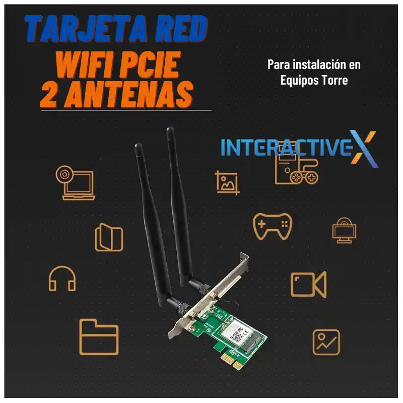 Tarjeta De Red Wifi 2 Antenas Tenda / Tenda W322e/ Wifi 2 Antenas Pc