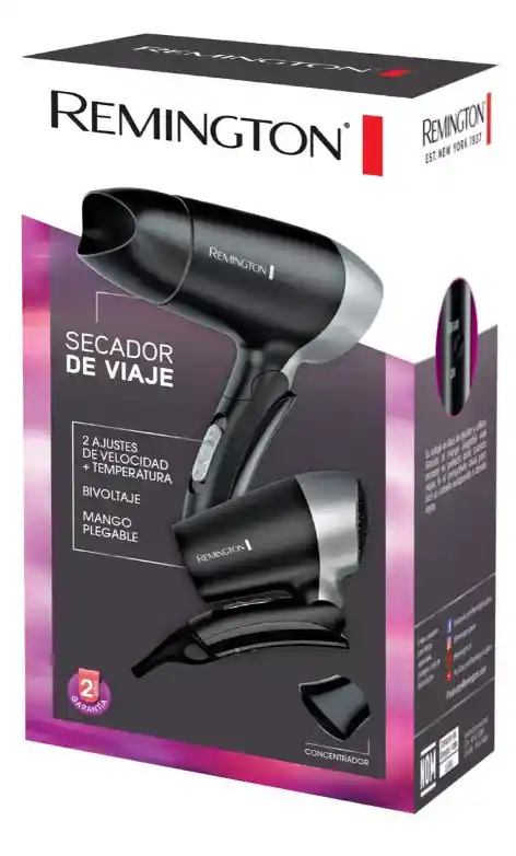 Secador De Cabello Remington D2400 Negro 125v/220v - 240v