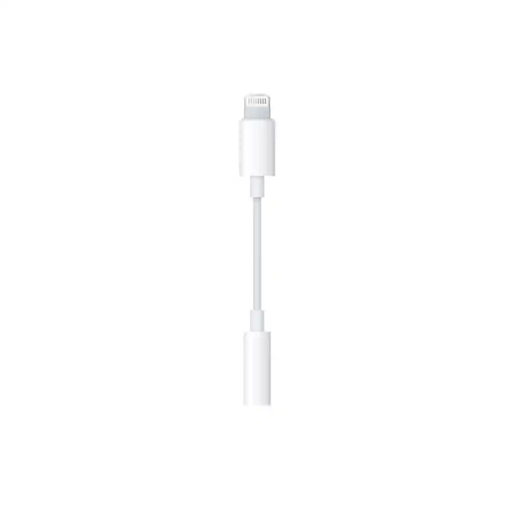 Adaptador Auriculares Para Iphone Lighting A 3.5mm Color Blanco