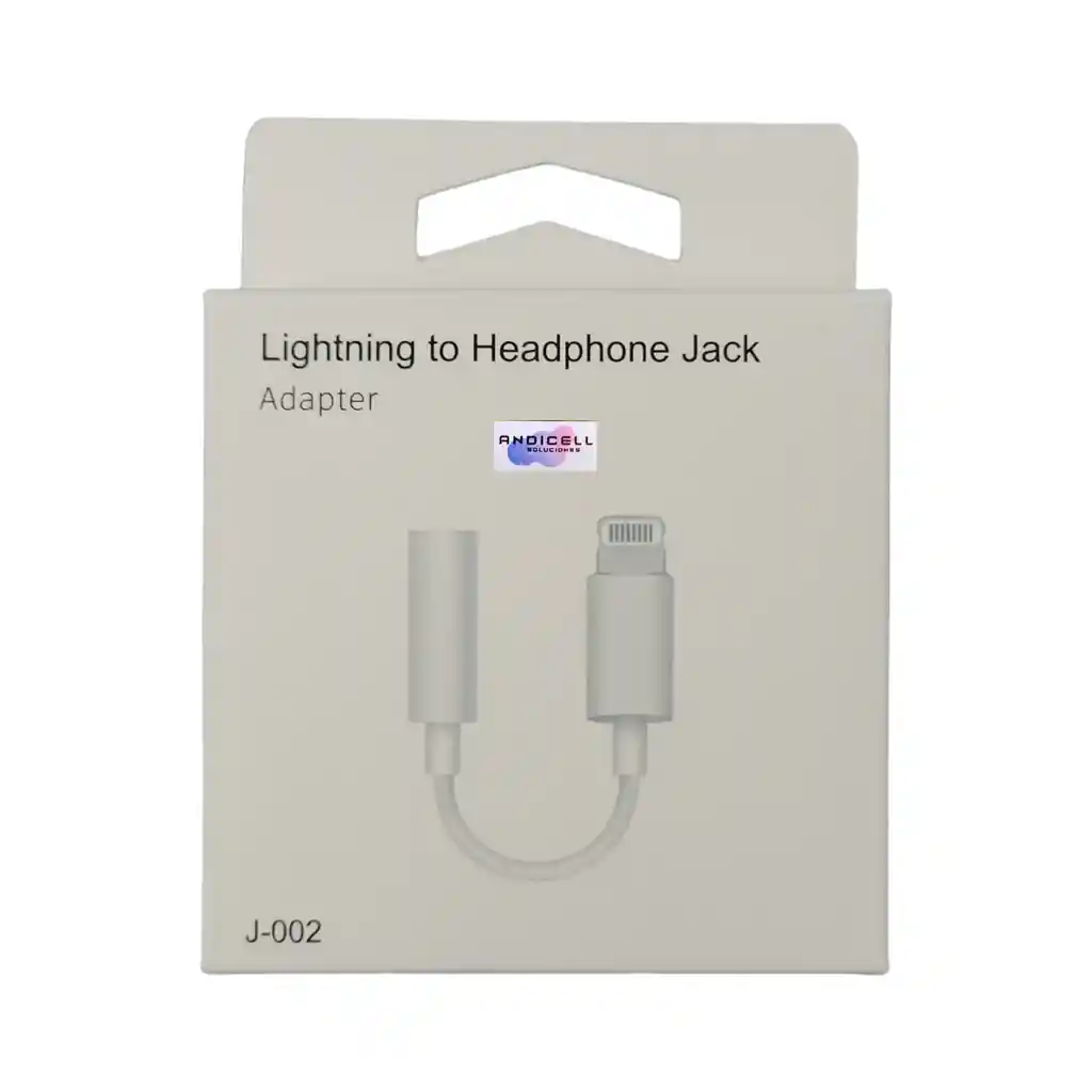 Adaptador Auriculares Para Iphone Lighting A 3.5mm Color Blanco