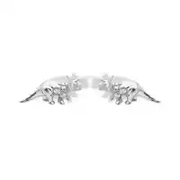 Aretes De Triceratops Silver