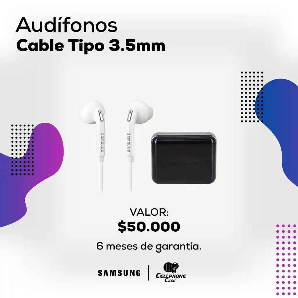 Audífonos Tipo 3.5 Mm