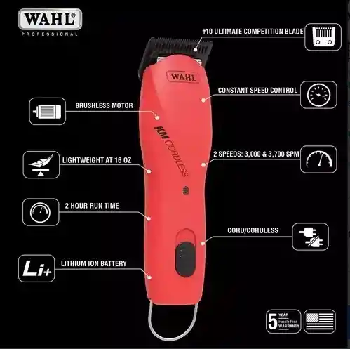 Maquina Wahl Km Cordless 9596-208 Canina Recargable