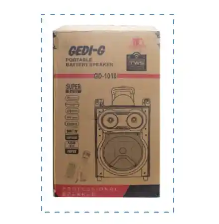 Cabina Gedi 10" Gd-1010: Altavoz Compacto Con Sonido Nítido Y Potente
