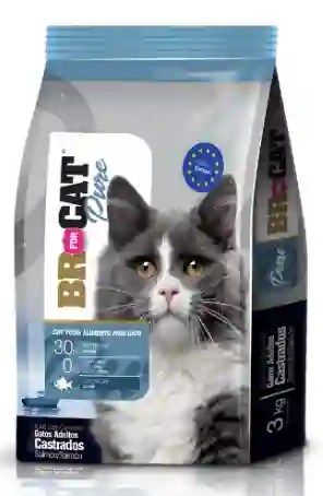 Br For Cat Para Gatos Castrados De Salmon 3kg