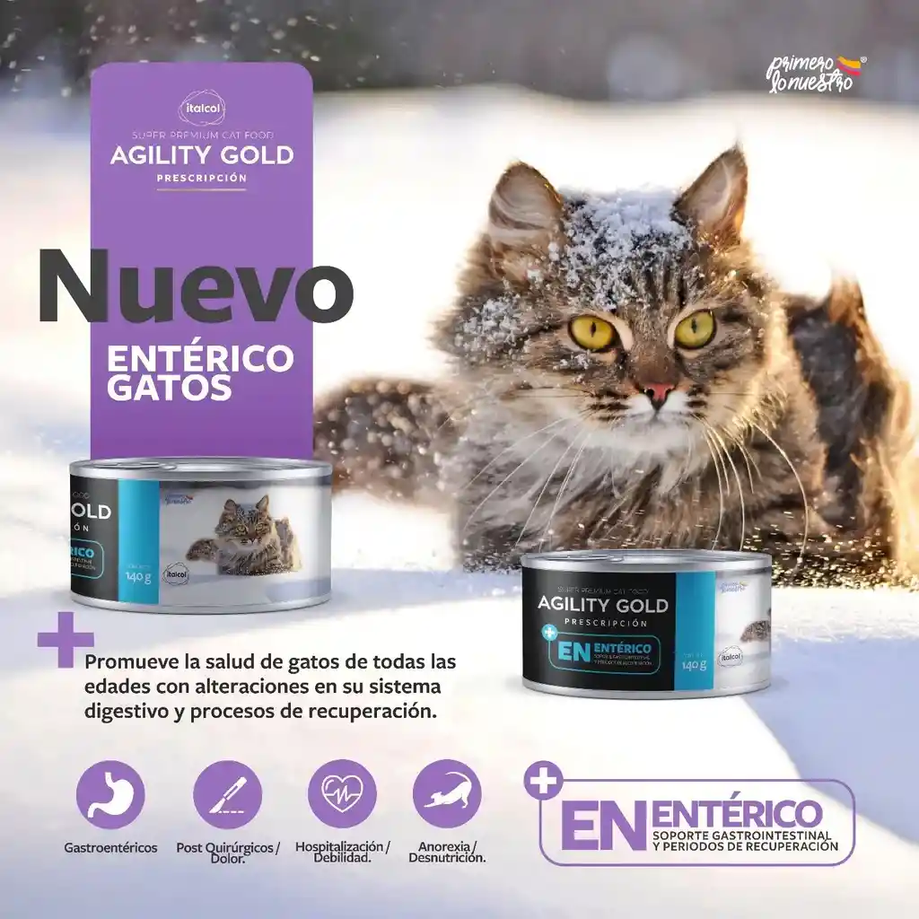 Agility Gold Gastro Enterico Lata - Gato