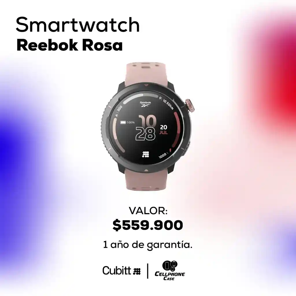 Smartwatch Reebok Rosa