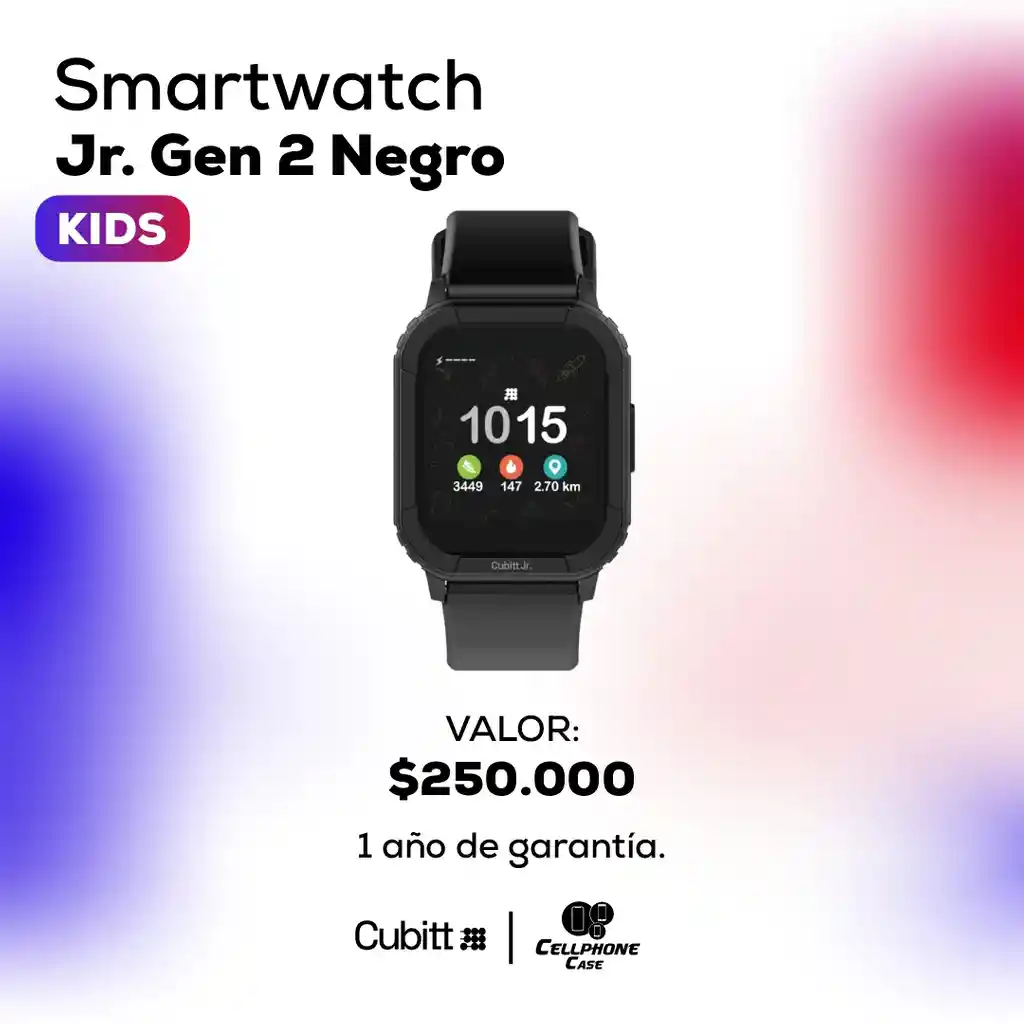 Smartwatch Jr. Gen 2 Negro