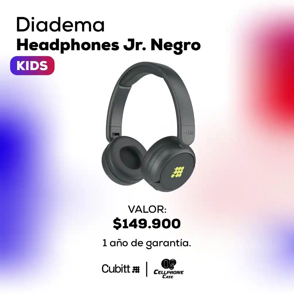 Diadema Headphones Jr. Negro