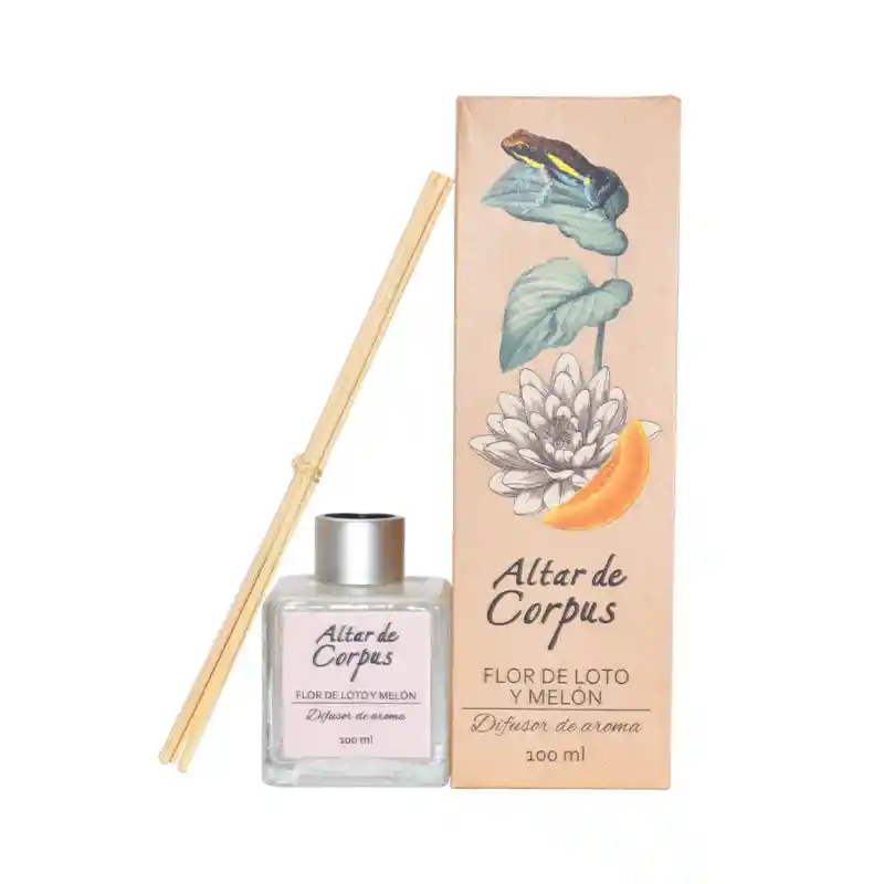 Dfa100-2 Flm Difusor Flor De Loto Y Melon