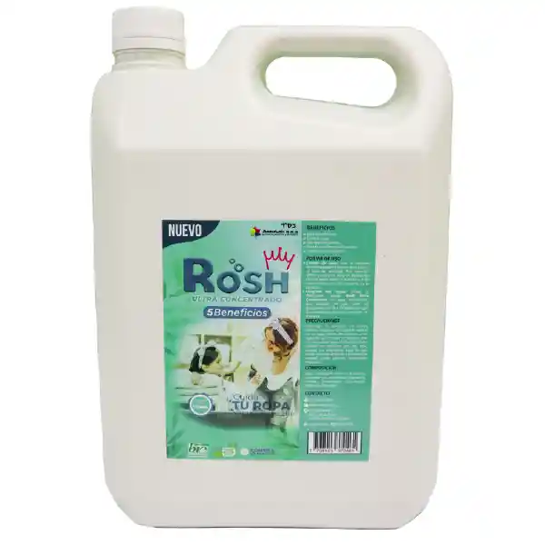 Detergente Líquido Suavizante Rosh Ultra Para Ropa X 3.8l