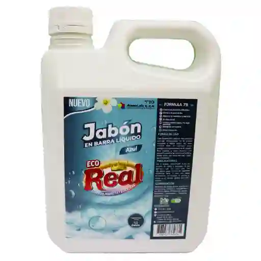 Jabón En Barra Líquido Eco Real Azul X 1.9l