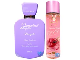 Perfume Capilar Purple Y Perfume Corporal Rosas Anyeluz