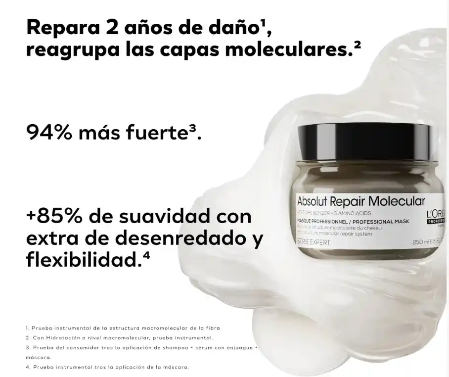 L’oréal Mascarilla Absolut Repair Molecular Serie Expert 250ml