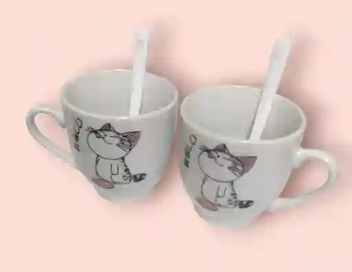 Set De Posillos Con Cucharas Para Tinto Catlovers 002