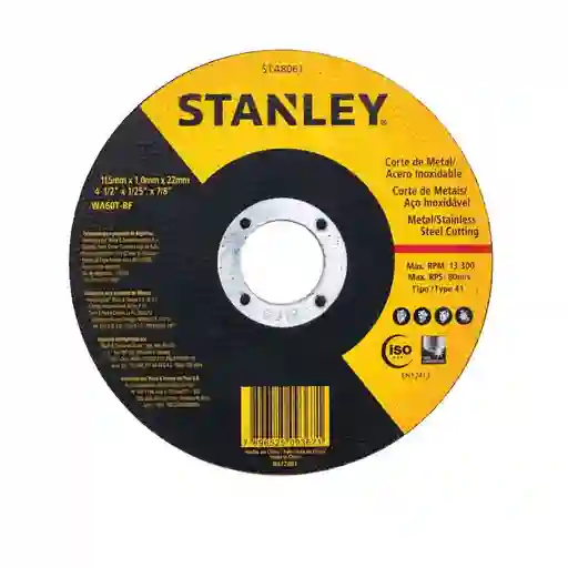 Disco De Corte Stanley 4 1/2