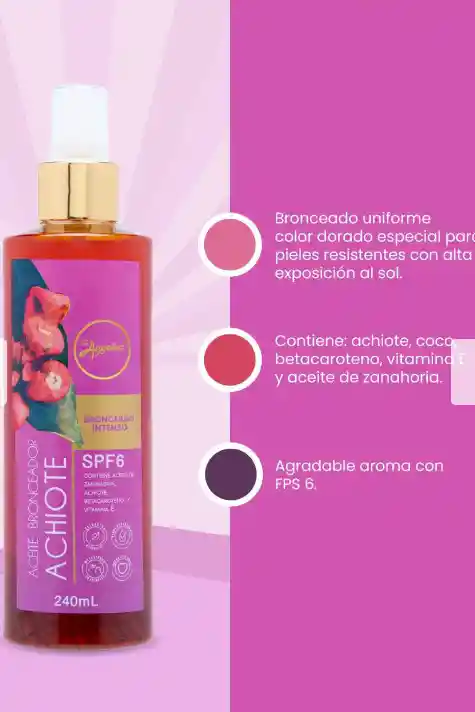 Shampoo De Aloe Vera Y Bronceador De Achiote Anyeluz