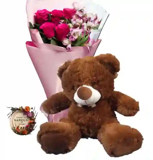 Rosas De Amor Todos Los Días Con Peluche