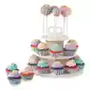 Base Para Cupcakes Y/o Cake Pops - 3 Niveles Plastica