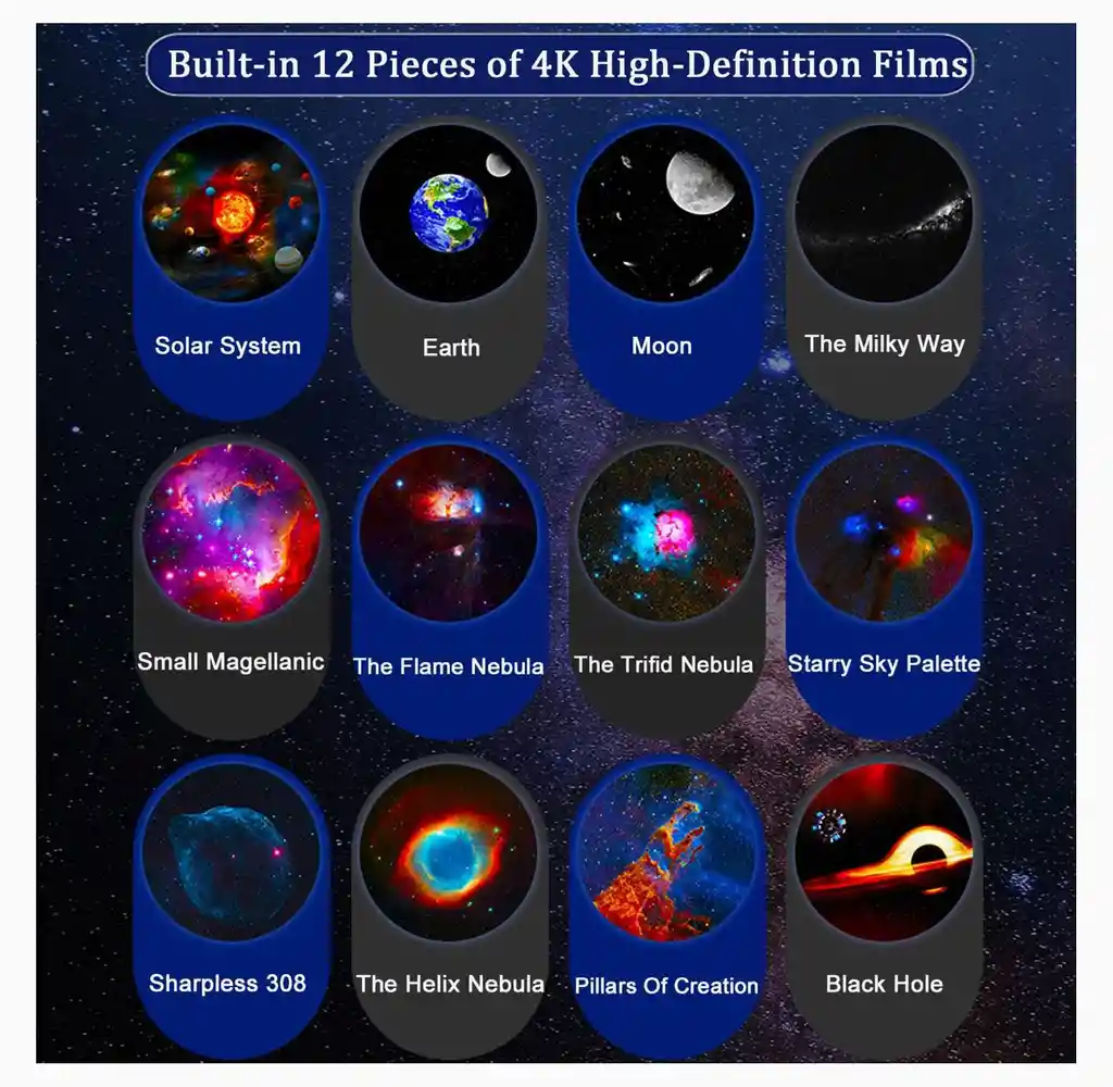 Proyector Astronauta Discos Intercambiables Galaxias Planeta