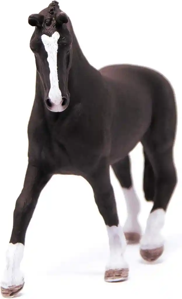 Figura Caballo Hannoveriana Negra Pintada A Mano Schleich