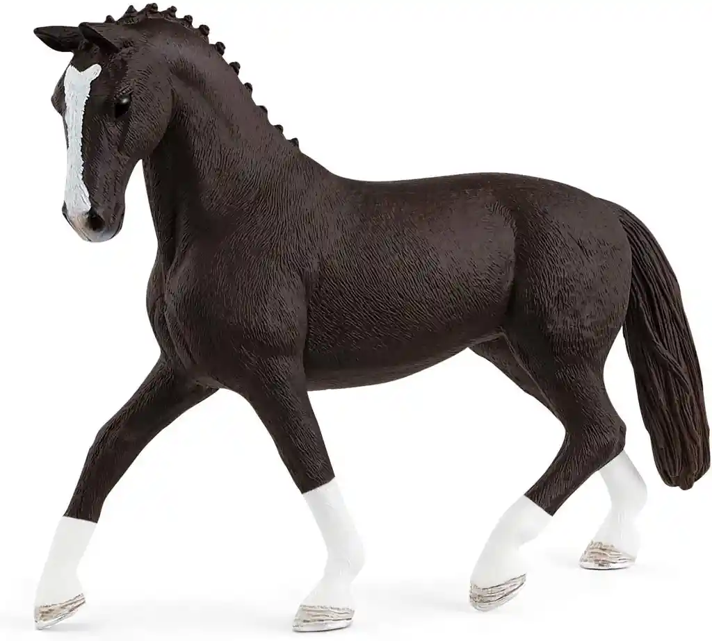 Figura Caballo Hannoveriana Negra Pintada A Mano Schleich