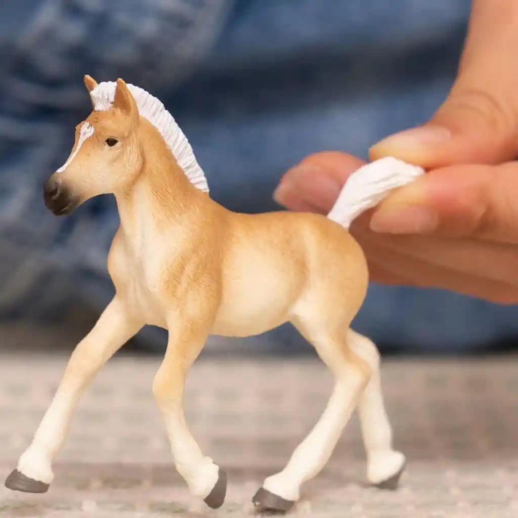 Figura Coleccionable Potro Haflinger Pintada A Mano Schleich