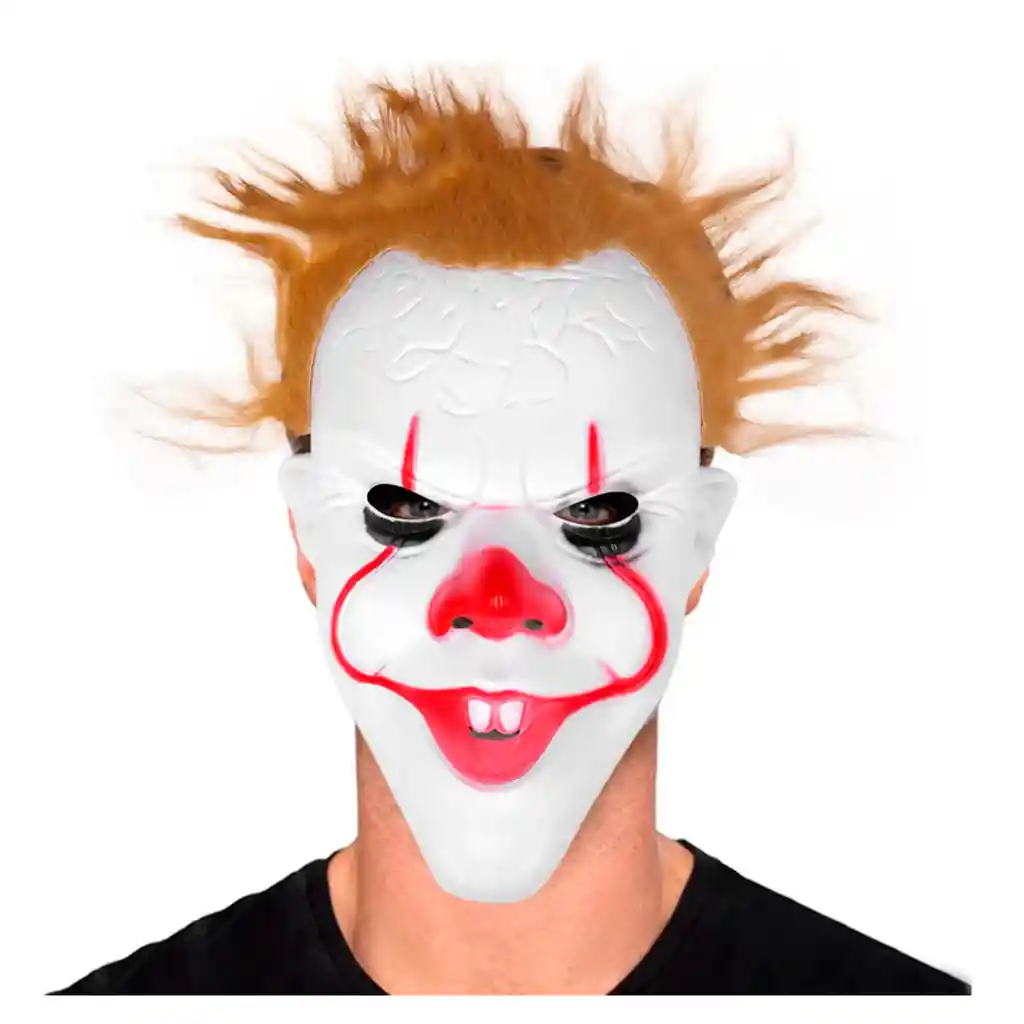 Mascara Pelo Pennywise It Payaso Disfraz Terror Villano