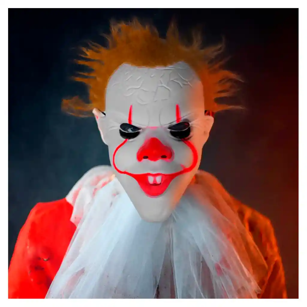 Mascara Pelo Pennywise It Payaso Disfraz Terror Villano