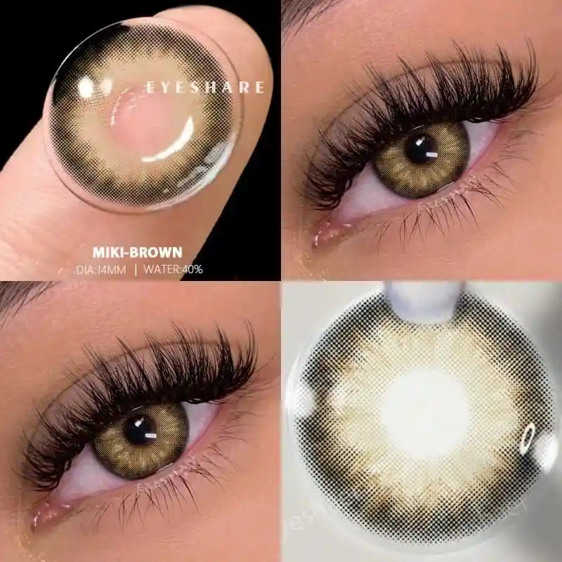 Lentes De Contacto Cosméticos Miki Brown