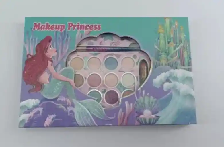 Set De Belleza Infantil Maquillaje Sirenita Niñas 31 Piezas