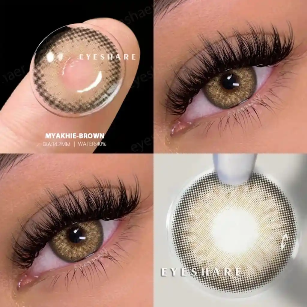 Lentes De Contacto Cosméticos Myakhie Brown