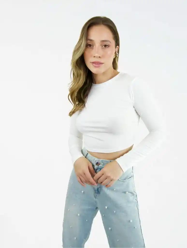 Crop Top Para Mujer The Debora Blanco S