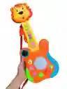 Guitarra Electrónica Musical Infantil Didáctica León Para Niños Con Luces Y Sonido Animalitos