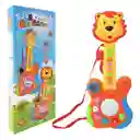 Guitarra Electrónica Musical Infantil Didáctica León Para Niños Con Luces Y Sonido Animalitos