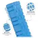 Rodillo Foam Roller X60cm Espuma Yoga Masajeador Grabado Azul