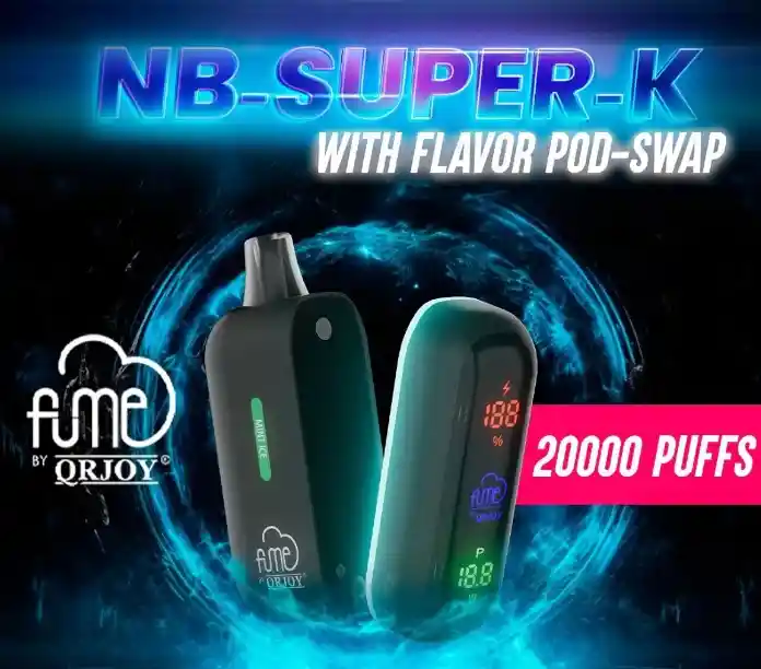 Fume Kit Nb Super K Grape - Bateria Y Pod 20.000 Puffs